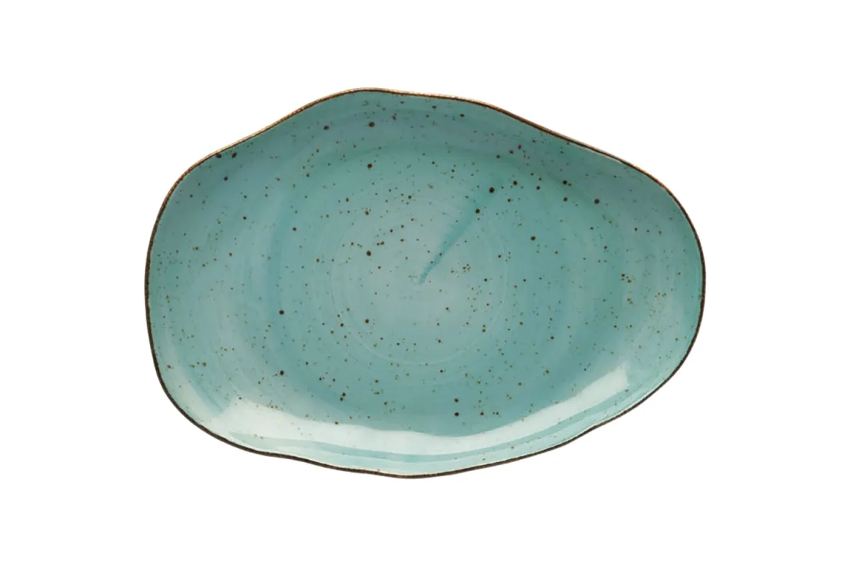 Talerz płytki, kolor morski, Stone Age, Ø 210 mm Lubiana 390050