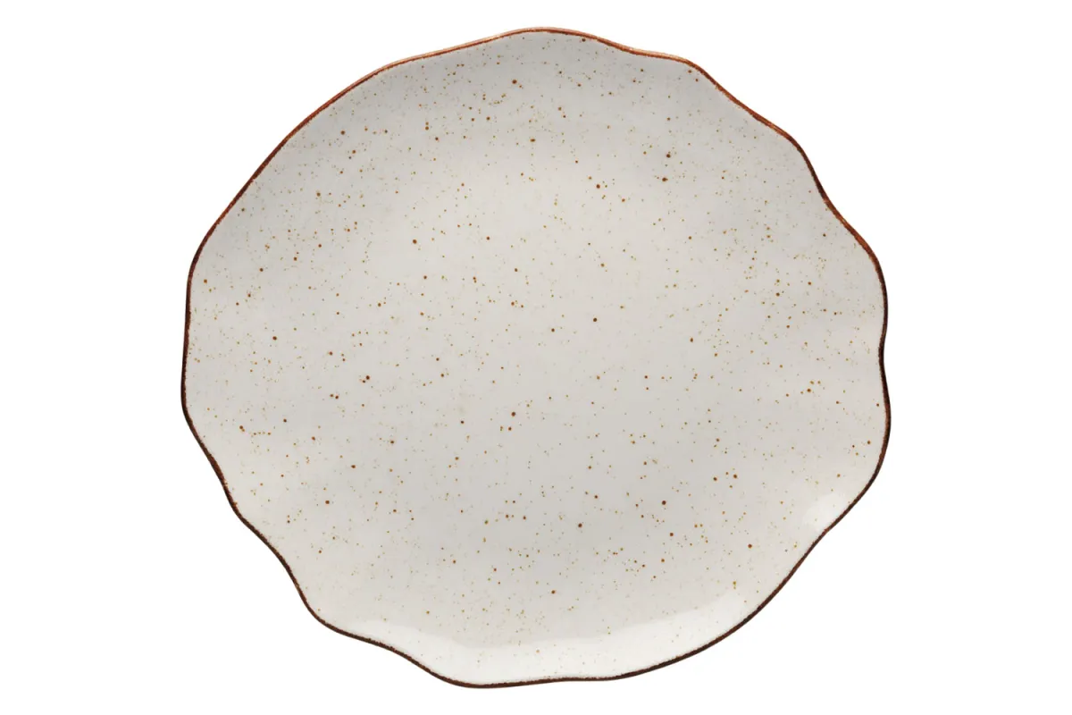 Talerz płytki, kolor beżowy, Stone Age, Ø 330 mm Lubiana 390059