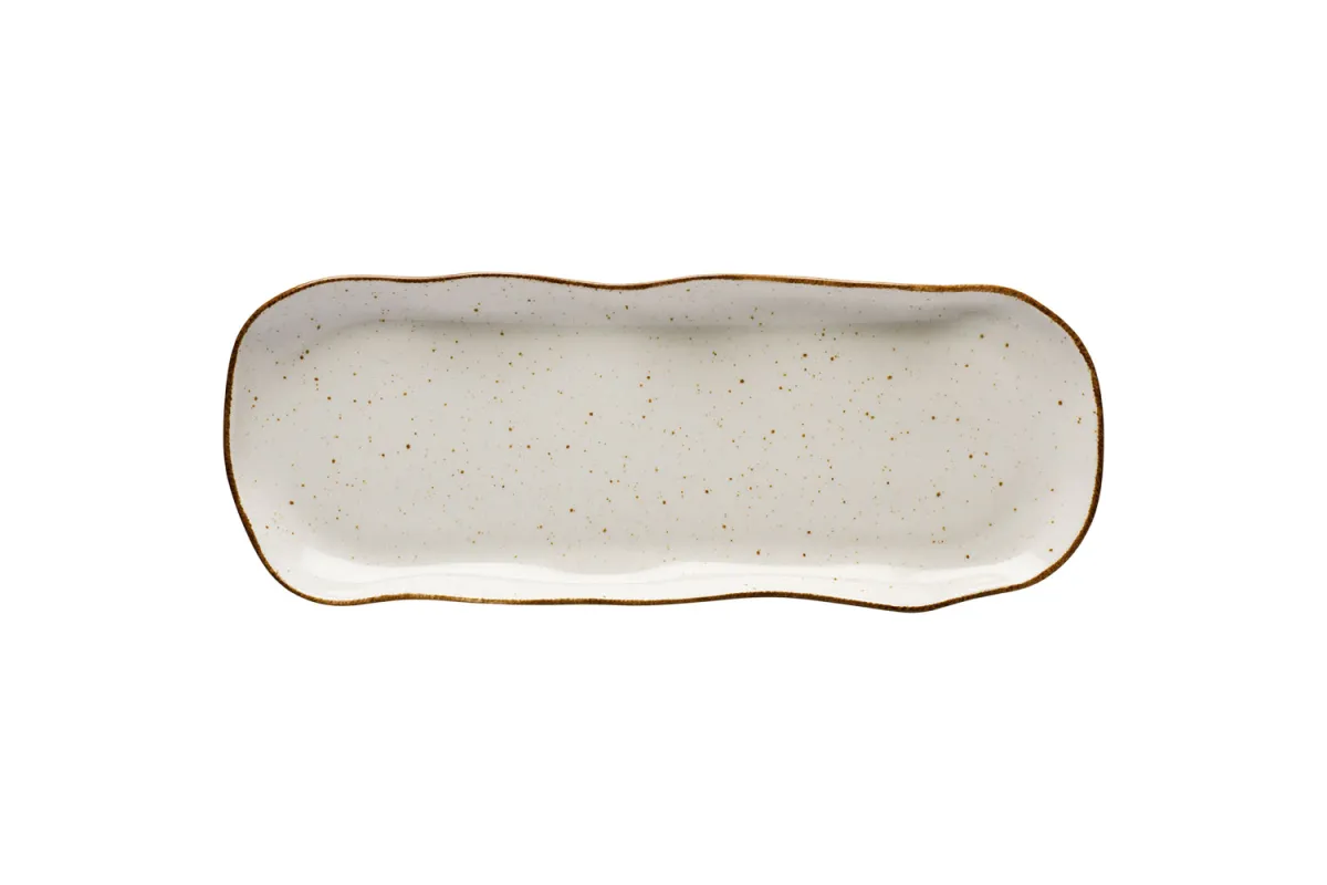 Pólmisek-taca, kolor beżowy, Stone Age, L 350 mm Lubiana 390060