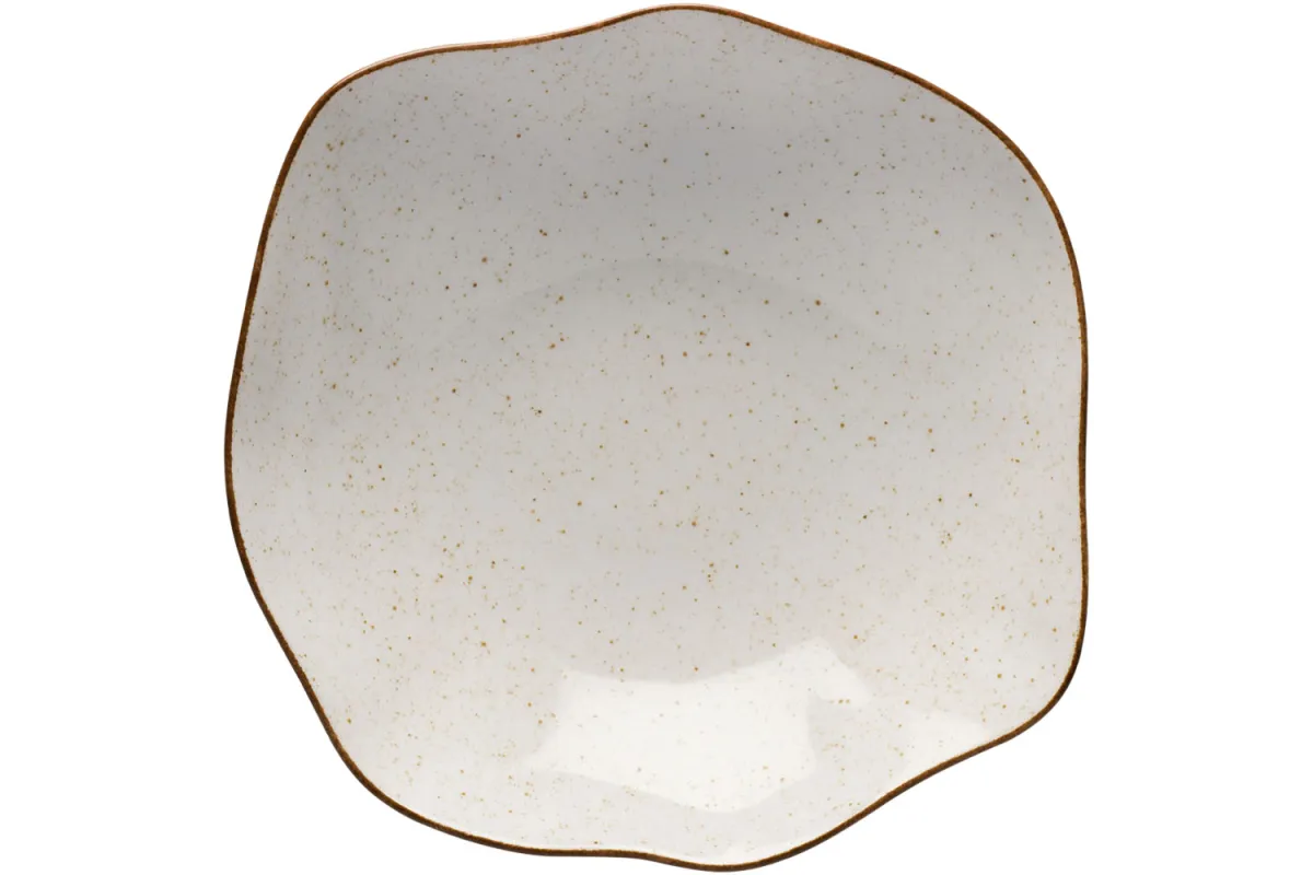 Talerz głęboki, kolor beżowy, Stone Age, Ø 230 mm Lubiana 390061