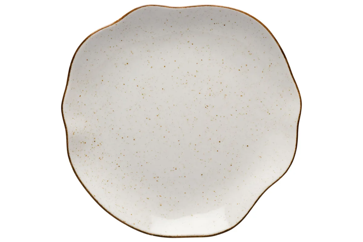 Talerz płytki, kolor beżowy, Stone Age, Ø 280 mm Lubiana 390063