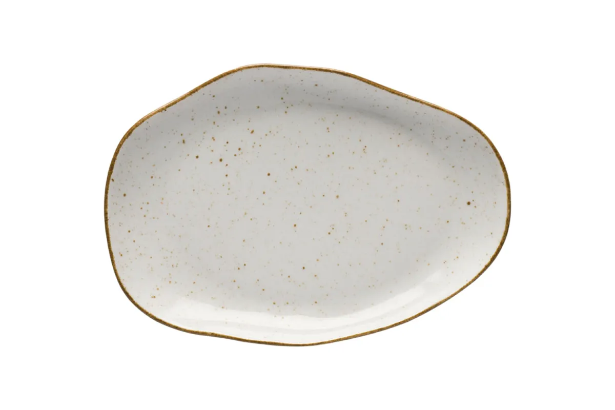 Talerz płytki, kolor beżowy, Stone Age, Ø 210 mm Lubiana 390064