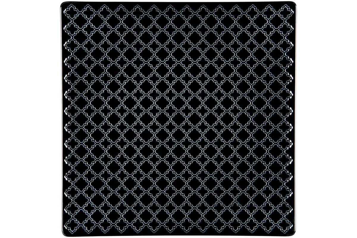 Talerz płytki, kolor czarny, Marrakesz, 170x170 mm Lubiana 390136