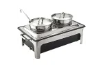 Podgrzewacz elektryczny z kociołkami do zup 2x4 l Sunnex 433241