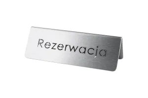 Tabliczka "rezerwacja" Stalgast 486025