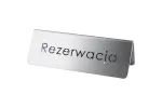 Tabliczka "rezerwacja" Stalgast 486025