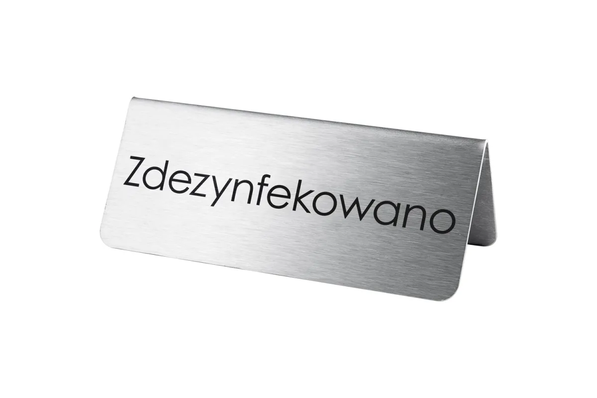 Tabliczka "zdezynfekowano" Stalgast 486026