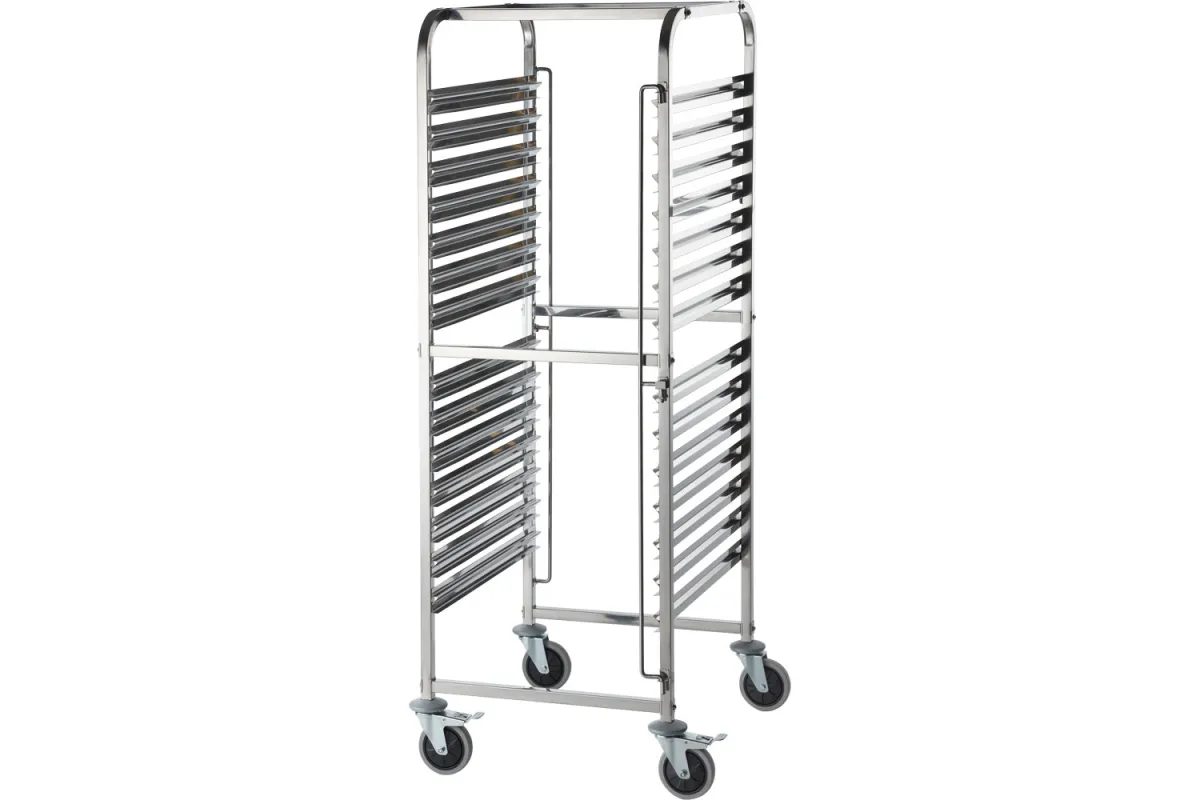 Wózek transportowy ze stali nierdzewnej, 14x GN 2/1 Stalgast 662211