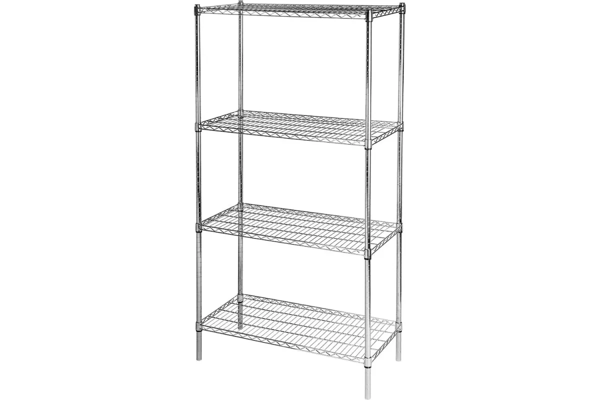 Regał chromowany, 4 półki, składany, 900x450x1800 mm Stalgast 680200