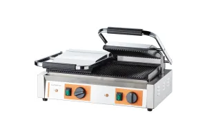 Kontakt grill podwójny ryflowany, P 3.6 kW Caterina 742028