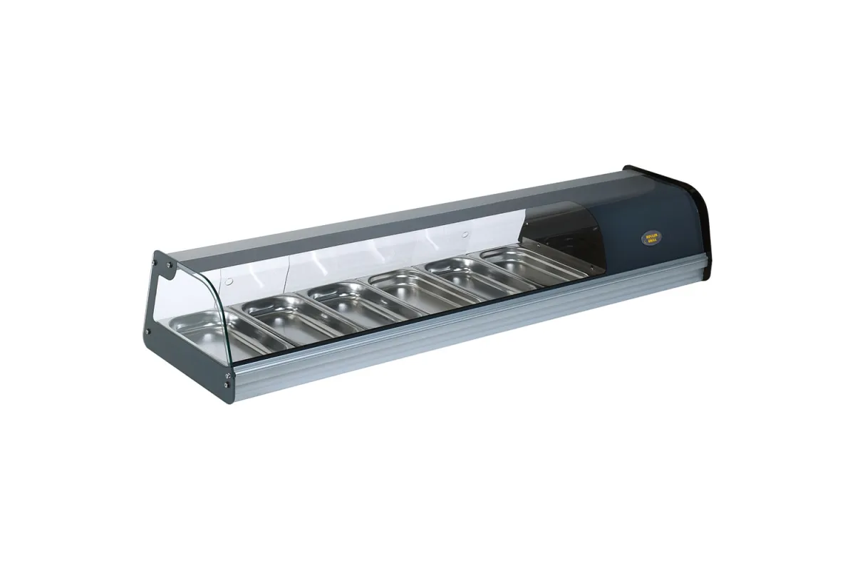 Witryna chłodnicza ekspozycyjna, nastawna, 6x GN 1/3 Roller Grill 777134