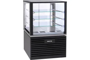 Witryna chłodnicza, cukiernicza, oświetlenie LED, czarna, V 325 l Roller Grill 777430