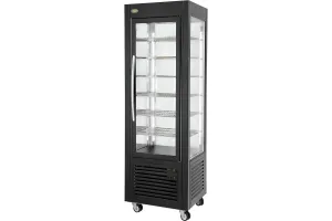 Witryna chłodnicza, cukiernicza, oświetlenie LED, czarna, V 360 l Roller Grill 777451