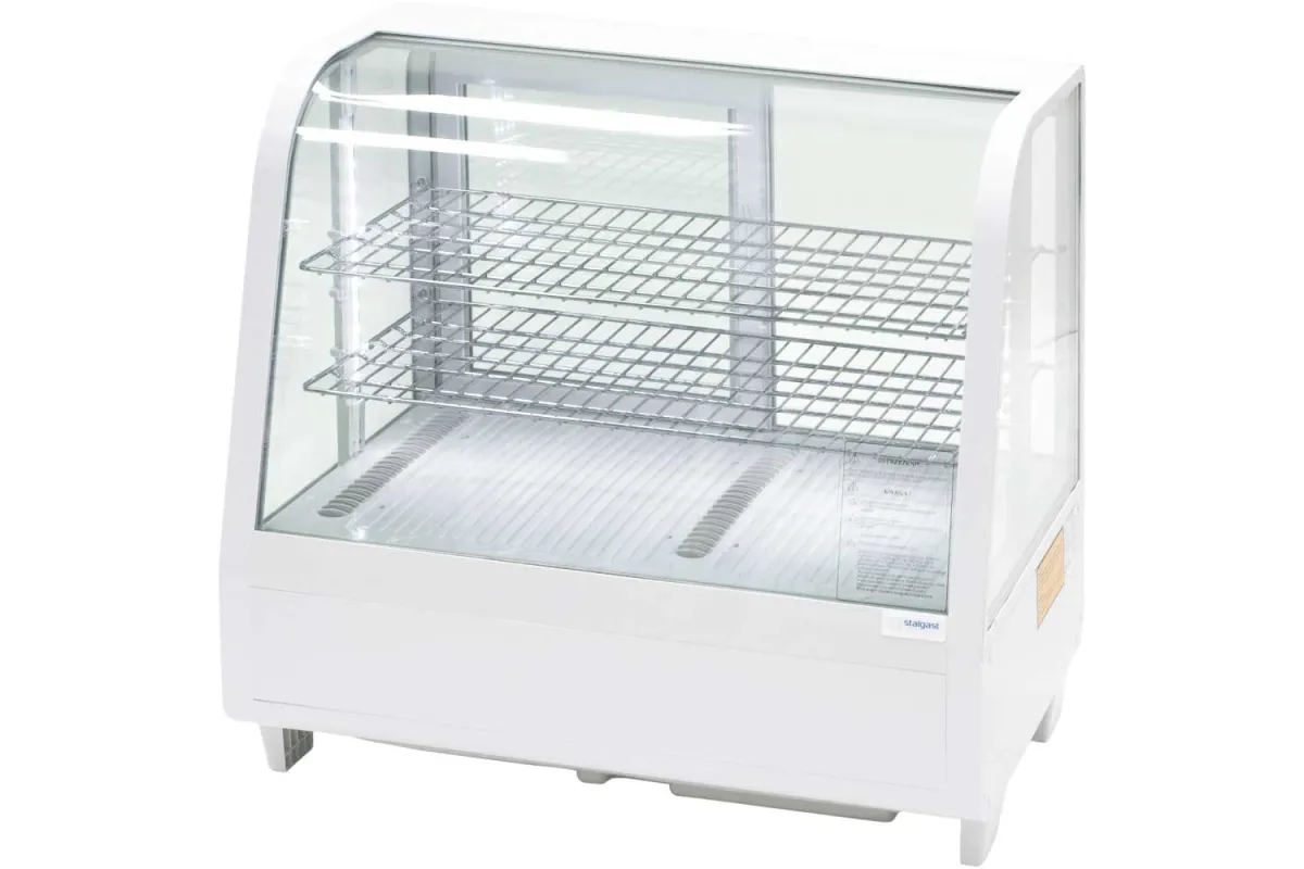 Witryna ekspozycyjna 100 l biała oświetlenie LED Stalgast 852103