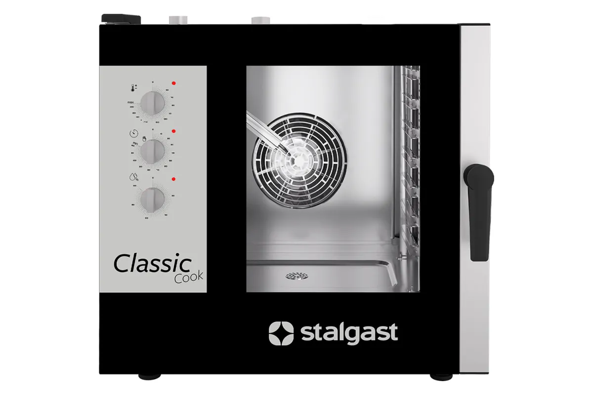 Piec konwekcyjno-parowy, STALGAST ClassicCook, manualny, gazowy, 7xGN1/1, P 14 kW Stalgast 9100046