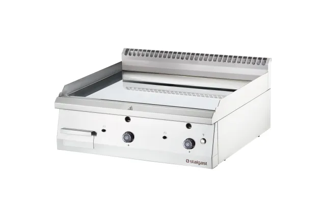 Płyta grillowa nastawna, chromowana, gładka, gazowa, 800x700, 13.0 kW, G20/20 mbar Stalgast 9737110