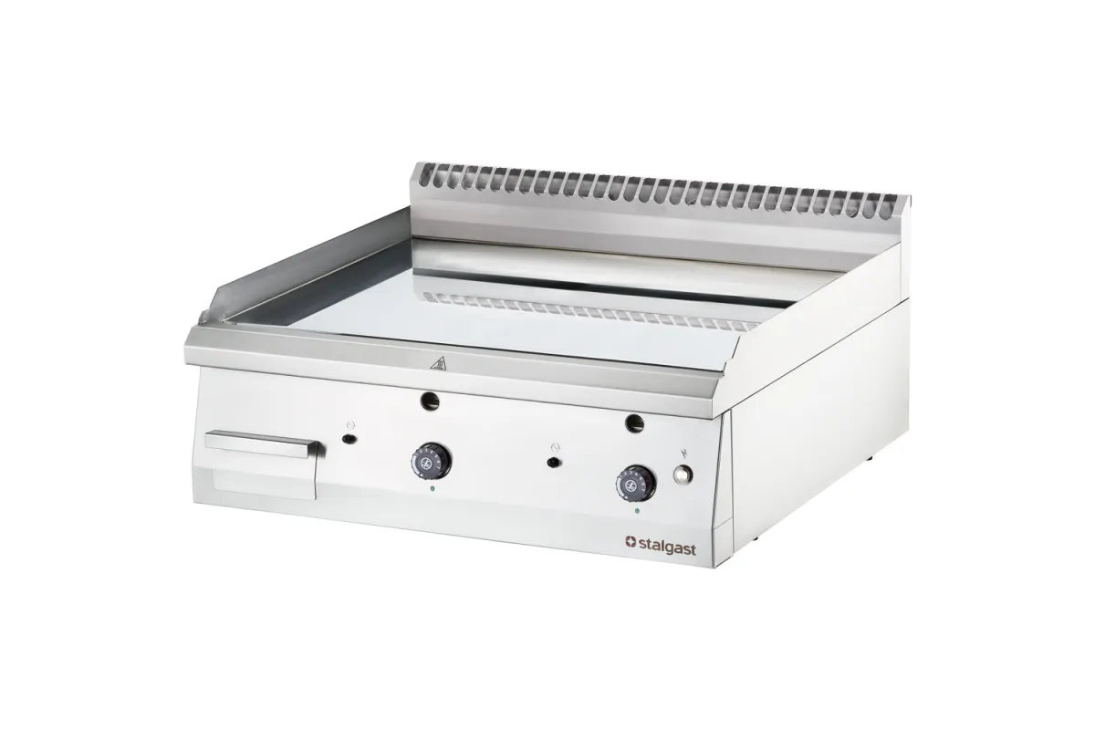 Płyta grillowa nastawna, chromowana, gładka, gazowa, 800x700, 13.0 kW, G30/37 mbar Stalgast 9737130