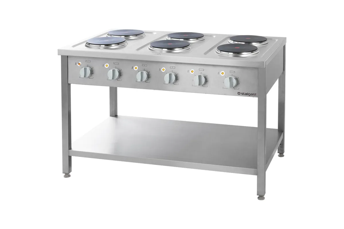 Kuchnia elektryczna, 6-płytowa, 15.6 kW Stalgast 979600
