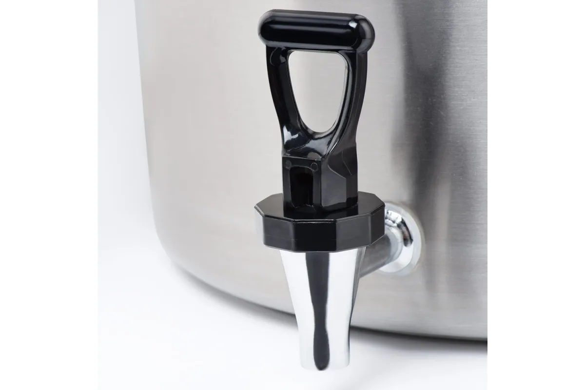 Garnek wysoki z kranem, stalowy, Ø 400 mm, V 50.3 l Stalgast 011410