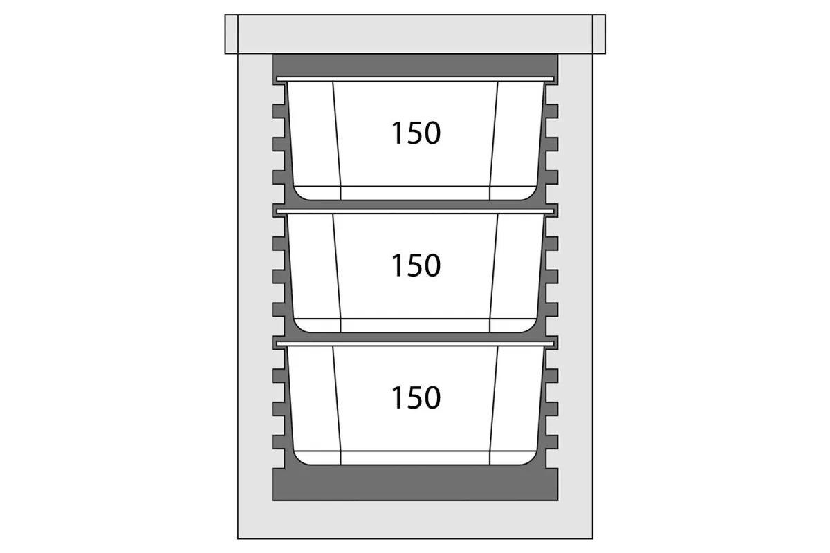Termos transportowy, 6 x GN 1/1 65 mm Stalgast 053870