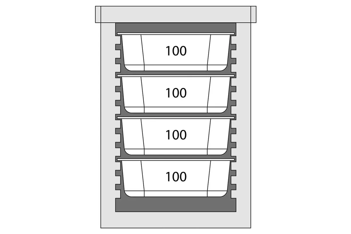Termos transportowy, 6 x GN 1/1 65 mm Stalgast 053870