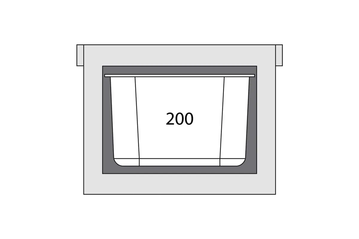 Termos transportowy, GN 1/1 200 mm Stalgast 054300
