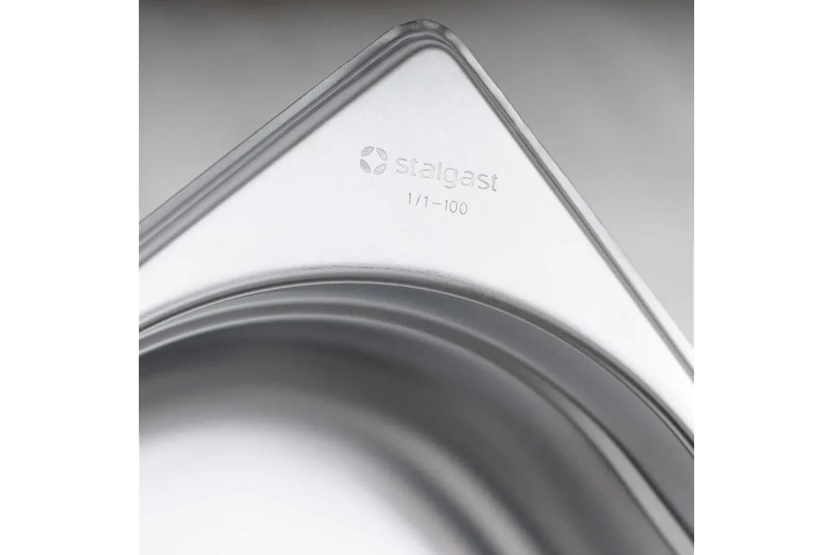 Pojemnik stalowy, GN 2/4, H 100 mm Stalgast 118100