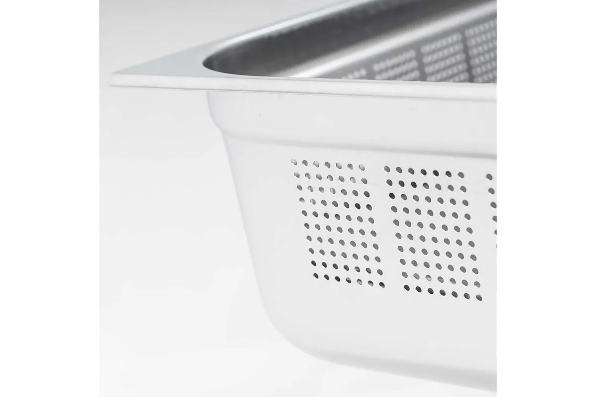 Pojemnik stalowy, perforowany, GN 1/1,H 100 mm Stalgast 121104