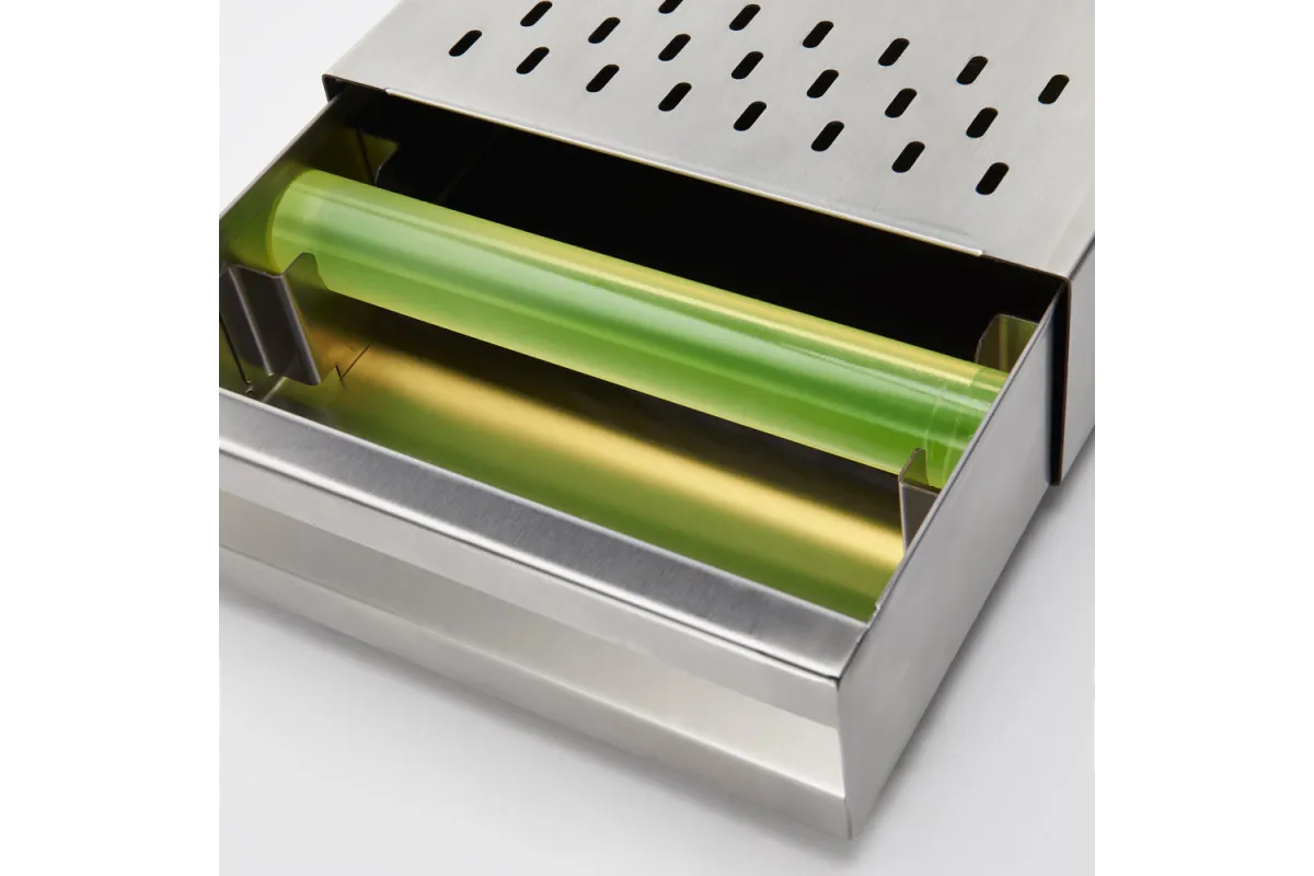 Szuflada ze stali nierdzewnej z odbijakiem pod młynek, ekspres do kawy Stalgast 486018