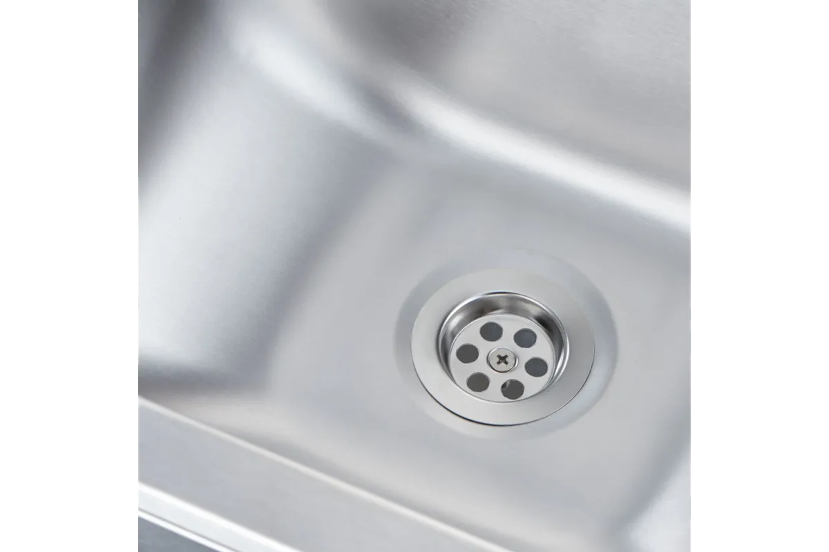 Umywalka z wyłącznikiem kolanowym, kranem i dozownikiem mydła Stalgast 610005