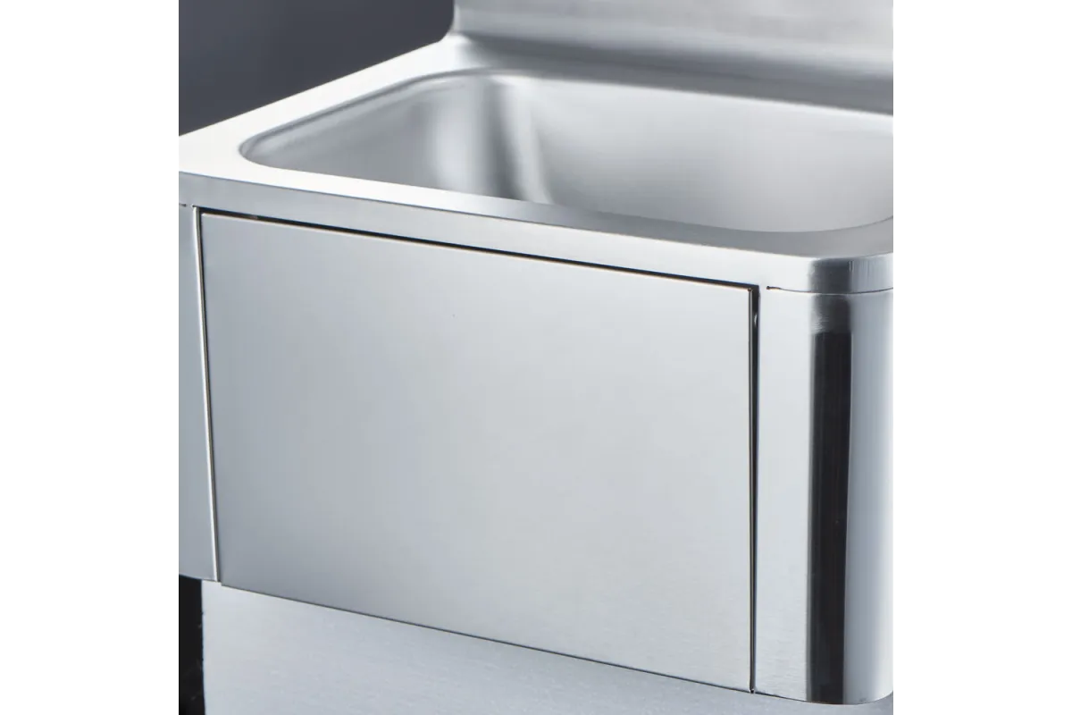 Umywalka z wyłącznikiem kolanowym, kranem i dozownikiem mydła Stalgast 610005