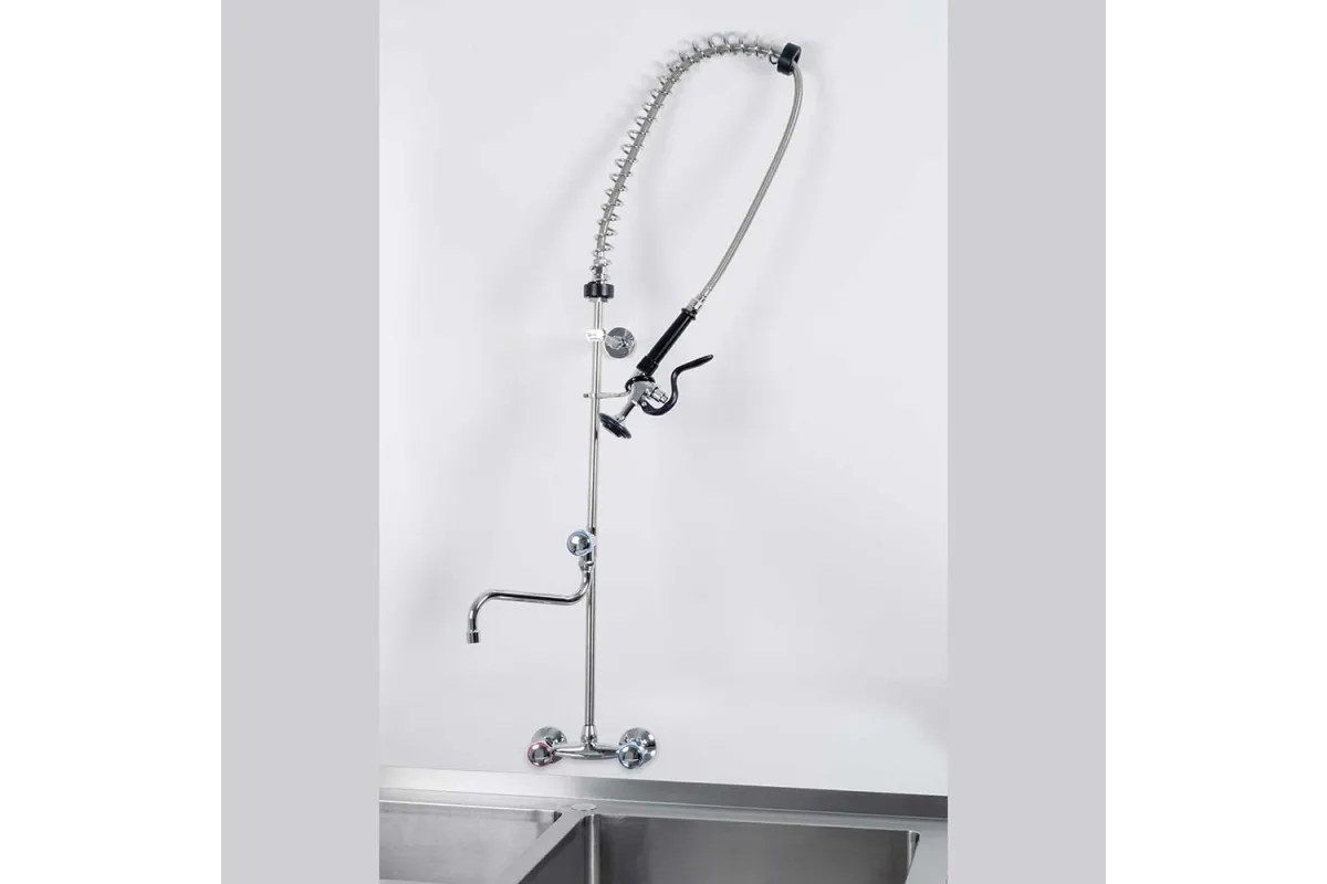 Napełniacz z wylewką dwu otworowy montowany do ściany Stalgast 651542