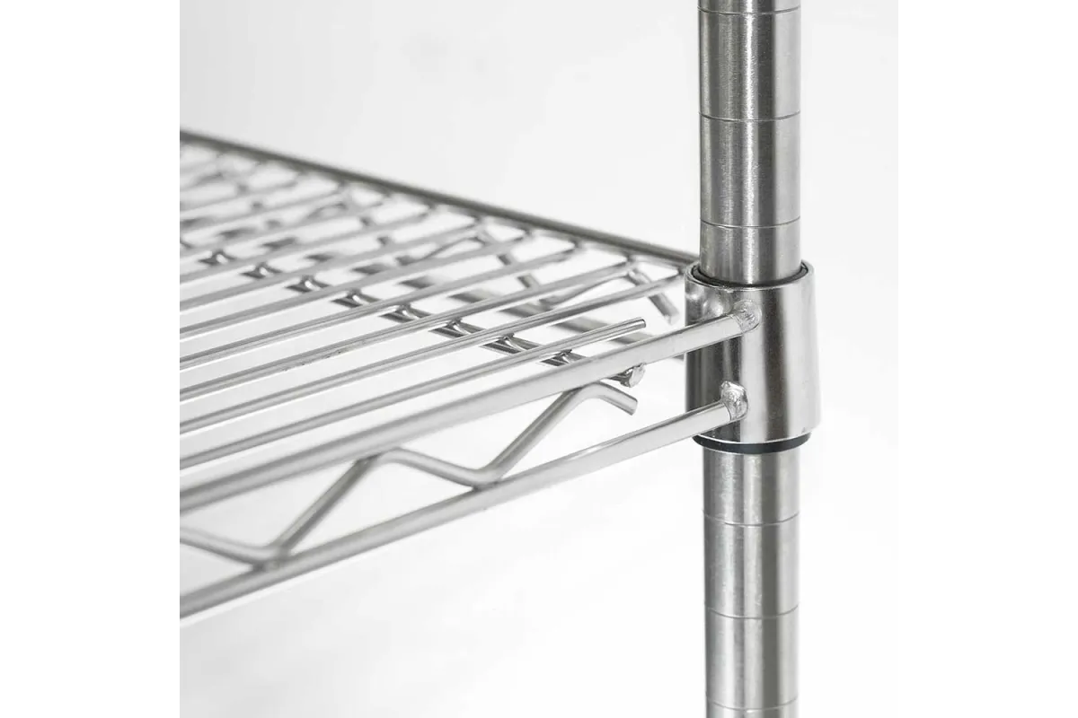 Regał magazynowy chromowany 4 półki 610x455x1800mm Stalgast 680062