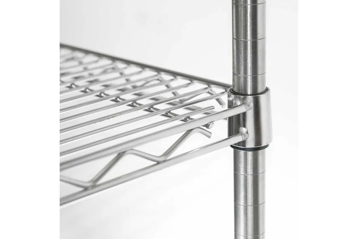 Regał magazynowy chromowany 4 półki 1220x455x1800mm Stalgast 680122