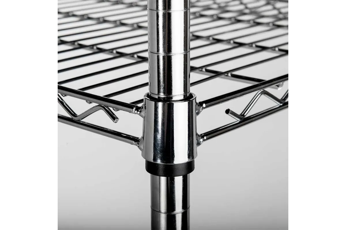 Regał chromowany, 4 półki, składany, 900x450x1800 mm Stalgast 680200