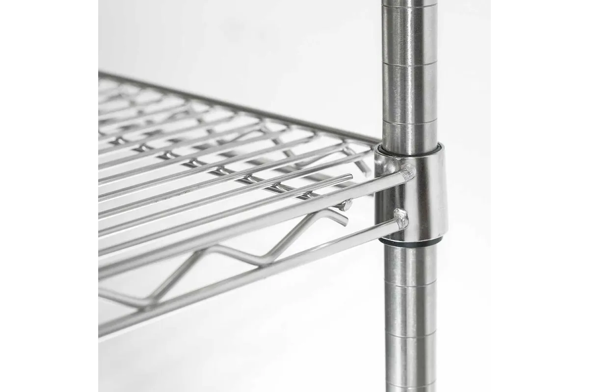 Regał chromowany, 4 półki, składany, 1060x610x1800 mm Stalgast 681102