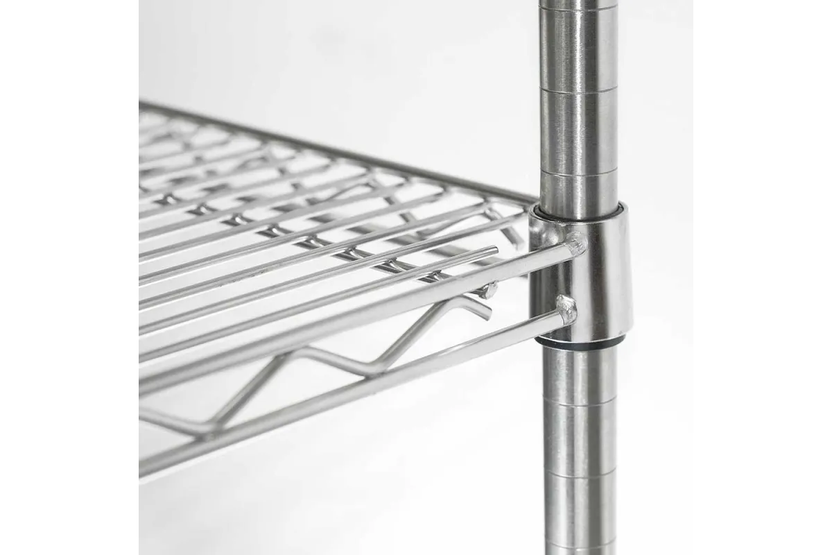 Regał chromowany, 4 półki, składany, 1220x610x1800 mm Stalgast 681122