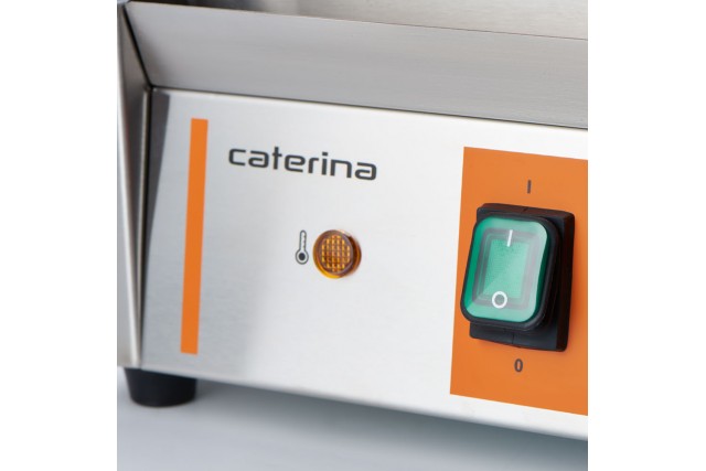 Kontakt grill pojedynczy, ryflowany, Caterina, P 1.8 kW Caterina 742018
