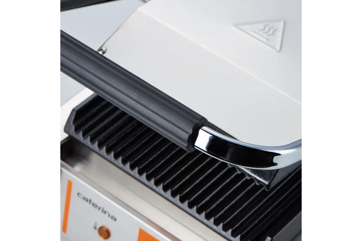 Kontakt grill pojedynczy, ryflowany, Caterina, P 1.8 kW Caterina 742018