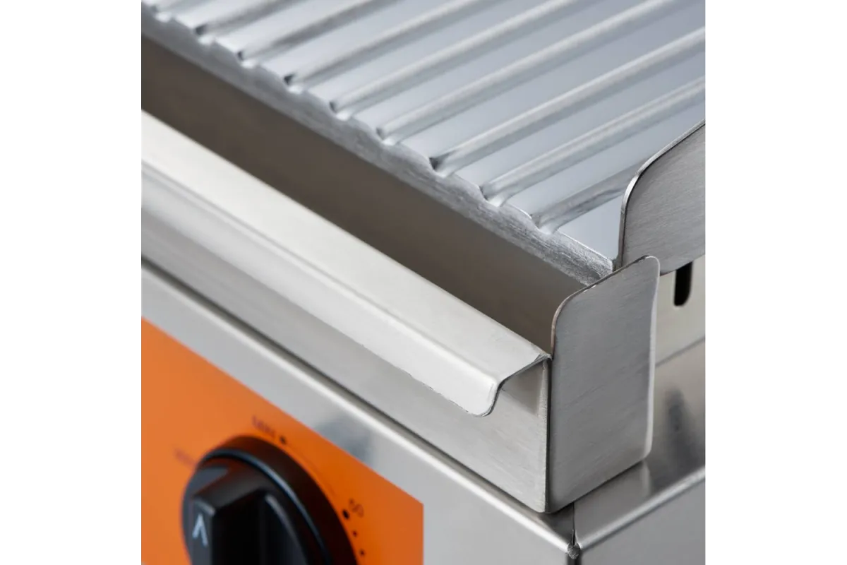 Płyta grillowa, 2/3 gładka, 1/3 ryflowana, Caterina, P 3.5 kW Caterina 745104