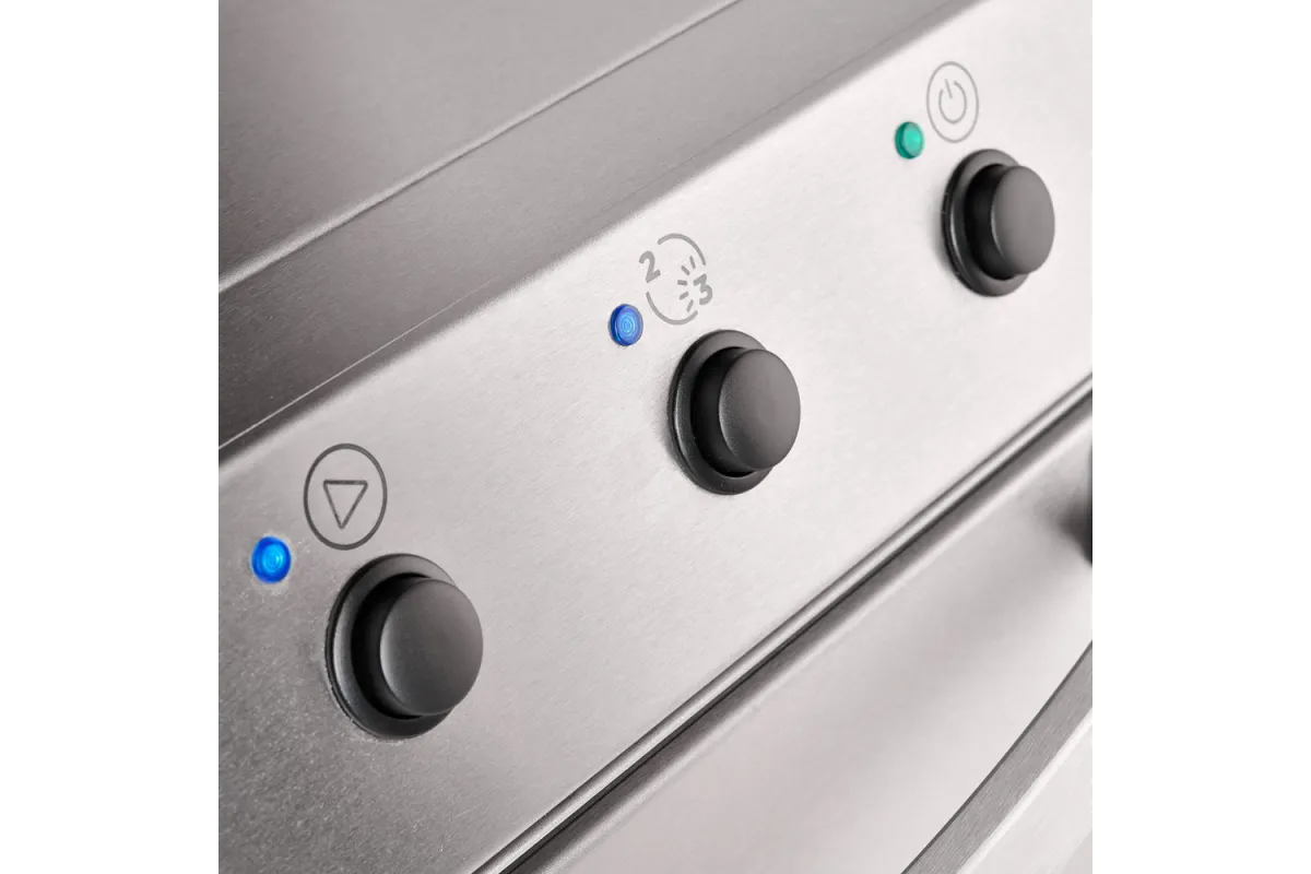 Zmywarko wyparzarka, do szkła, dozownik płynu myjącego, pompa zrzutowa, P 2.77 kW, U 230 V Stalgast 801401