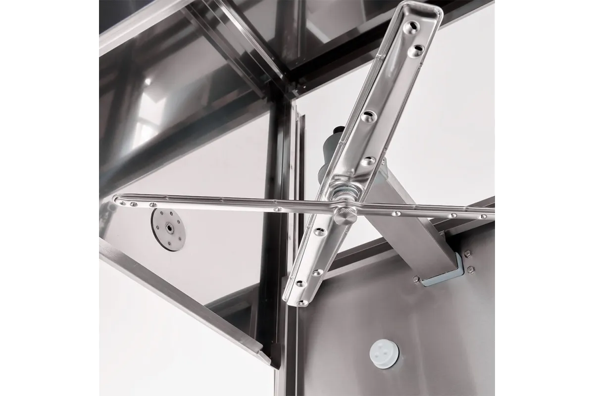 Zmywarko wyparzarka, kapturowa, dozownik płynu, pompa zrzutowa, pompa wspomagająca, P 10.8 kW, U 400 V Stalgast 803037