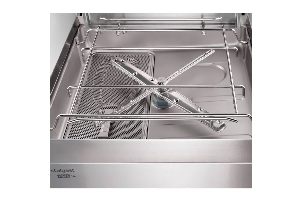 Zmywarko wyparzarka, kapturowa, dozownik płynu, pompa zrzutowa, pompa wspomagająca, P 10.8 kW, U 400 V Stalgast 803037