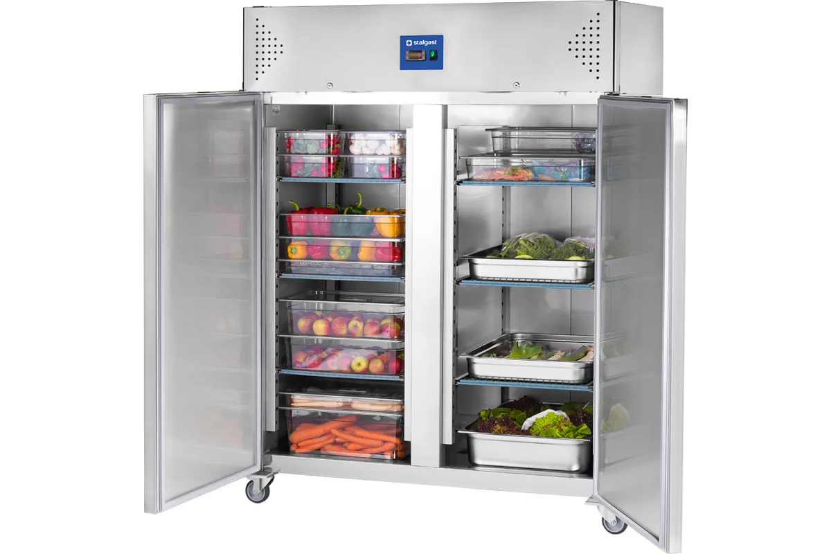 Szafa chłodnicza 2 drzwiowa ze stali nierdzewnej, GN 2/1, V 1300 l Stalgast 830130