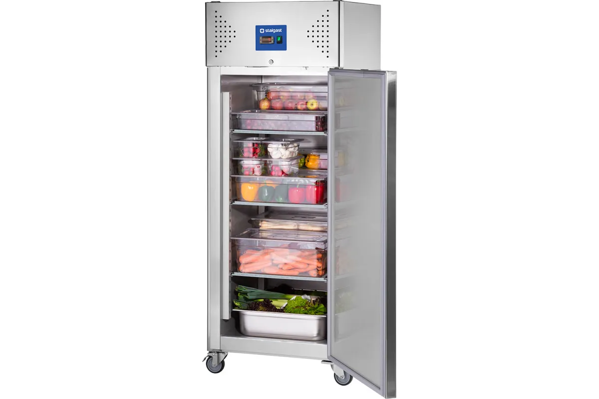 Szafa chłodnicza ze stali nierdzewnej na kółkach, GN 2/1, V 650 l Stalgast 830620