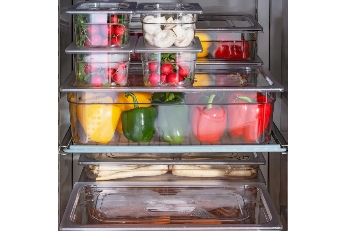 Szafa chłodnicza ze stali nierdzewnej na kółkach, GN 2/1, V 650 l Stalgast 830620