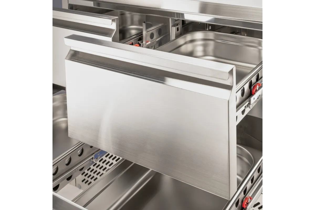 Stół chłodniczy z szufladami, agregat na dole, V 220 l Stalgast 832041