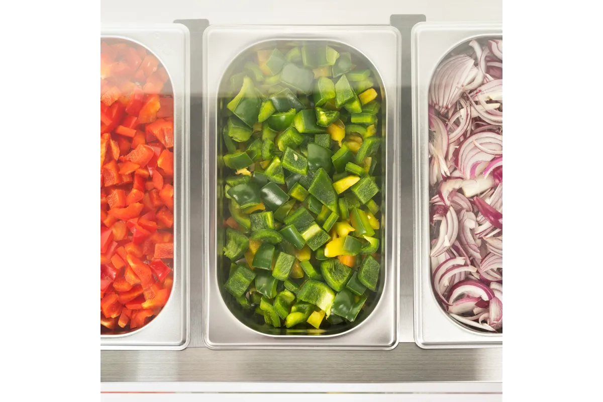 Witryna chłodnicza, nadstawna z szybą, 5 x GN 1/4 Stalgast 834540