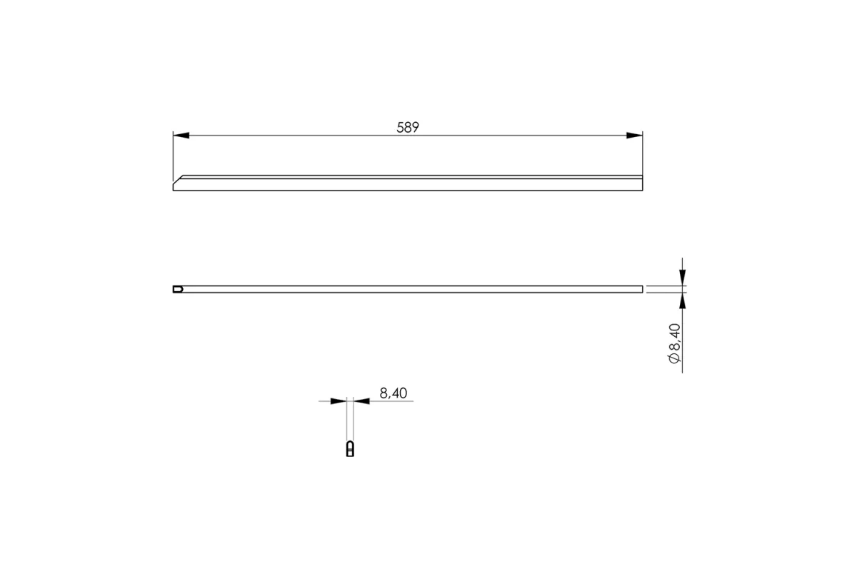 Listwa łącząca do linii 700, niska, krótka Stalgast 9700071