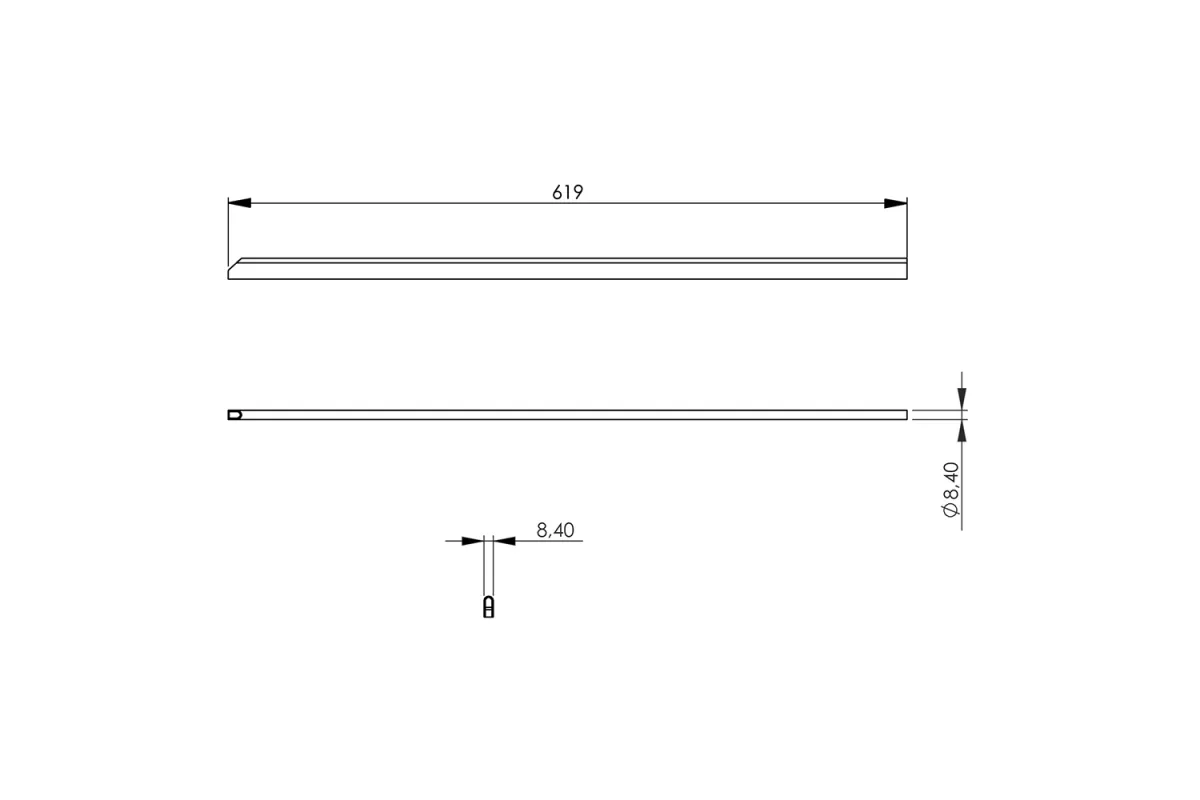 Listwa łącząca do linii 700, niska, średnia Stalgast 9700072